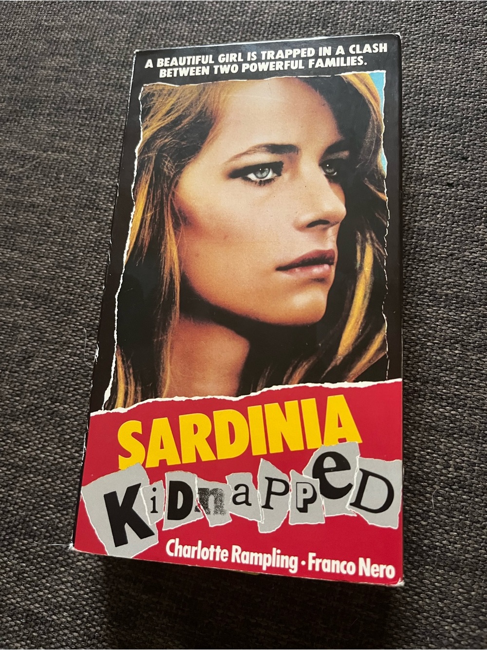 Sardinia Kidnapped VHS Tape 1985 Video Treasures Franco Nero Movie Film Rare
